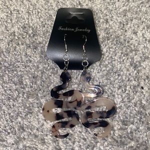 Snake Tortoise Shell Earrings,Acetate Acrylic Earrings
